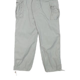 TEDDYS Mens Relaxed Polyester Blend Grey Cargo Trousers W27 L31 Casual Workwear