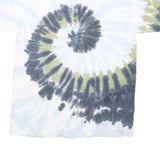 PINK FLOYD Womens Blue & Green Tie Dye Graphic T-Shirt M Short Sleeve Crew Neck