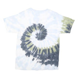 PINK FLOYD Womens Blue & Green Tie Dye Graphic T-Shirt M Short Sleeve Crew Neck