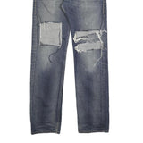 LEVI'S 504 Mens Jeans Blue Regular Straight Denim Medium W29 L32 Distressed