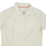 MAMMUT Womens Cream Short Sleeve Shirt S Technical Outdoor Lightweight