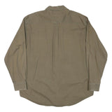 TRADER BAY Mens Beige Cotton Blend Shirt XL Casual Long Sleeve Button Up