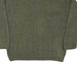CHAPS Mens Green Patterned Cotton Blend Jumper Crew Neck Basic Knit XL Casual