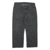 CARHARTT Womens Regular Black Denim Jeans W34 L25 Cotton Blend Zip Casual Wear