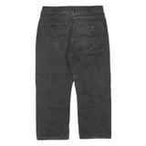 CARHARTT Womens Regular Black Denim Jeans W34 L25 Cotton Blend Zip Casual Wear