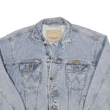 WRANGLER Mens Blue Cotton Blend Denim Jacket M Button Closure Classic Western