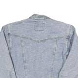 WRANGLER Mens Blue Cotton Blend Denim Jacket M Button Closure Classic Western