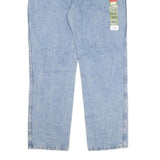 WRANGLER Mens Jeans Blue Regular Straight Denim Light W35 L31 Classic Zip