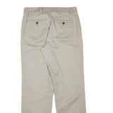 DOCKERS Mens Cotton Blend Beige Regular Fit Straight Leg Trousers W30 L31 Casual