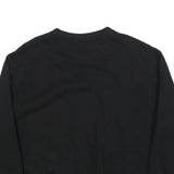 STARTER Womens Black Crew Neck L Cotton Blend Classic Logo Sweatshirt