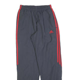 ADIDAS Mens Joggers Navy Blue & Red Slim Tapered S W26 L30 Track Pants