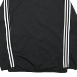 ADIDAS Mens Black & White Zip Jacket M Polyester Blend Track Sportswear