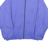 JEAN LEDUC SPORT Womens Blue Nylon Zip Jacket UK 12 Sportswear Light Weight