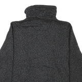 CALVIN KLEIN Womens Black & Charcoal Zip Up Jacket XL Cotton Blend Knit Casual