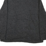 CALVIN KLEIN Womens Black & Charcoal Zip Up Jacket XL Cotton Blend Knit Casual