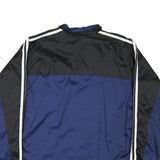 ADIDAS Womens Blue & Black Nylon Track Jacket XL Zip Casual Sport Retro