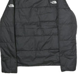 THE NORTH FACE Mens Black Puffer Jacket M Polyester Lightweight Insulated Zip