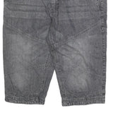 ARIZONA JEAN COMPANY Mens Grey Casual Denim Shorts XL W38 Relaxed Fit Reflective