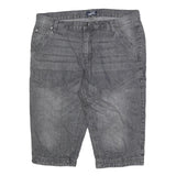 ARIZONA JEAN COMPANY Mens Grey Casual Denim Shorts XL W38 Relaxed Fit Reflective