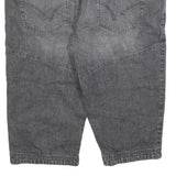 ARIZONA JEAN COMPANY Mens Grey Casual Denim Shorts XL W38 Relaxed Fit Reflective