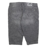 ARIZONA JEAN COMPANY Mens Grey Casual Denim Shorts XL W38 Relaxed Fit Reflective