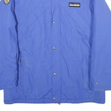 ALL GLOW ESCAPE Mens Blue Cotton Blend Zip Jacket S Casual Outerwear Style