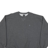STARTER Mens Grey Crew Neck L Classic Cotton Blend Pullover Sweatshirt