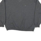 STARTER Mens Grey Crew Neck L Classic Cotton Blend Pullover Sweatshirt