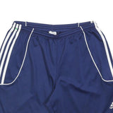 ADIDAS Mens Shorts Blue White Stripe Regular L W30 Sports Training Casual