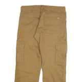 CARHARTT Mens Jeans Beige Regular Straight Denim W34 L32 Workwear Utility Zip