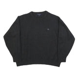BURBERRY Womens Black Fashion Jumper Crew Neck Basic Knit UK 6 Soft Wool Blend