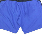 NIKE Mens Shorts Blue & Black Casual XL W34 Lightweight Polyester Drawstring