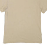 CHAMPION Mens Beige Graphic T-Shirt M Short Sleeve Crew Neck Cotton Blend