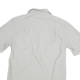 CARHARTT Mens Grey & Light Grey Cotton Blend Short Sleeve Shirt S Workwear