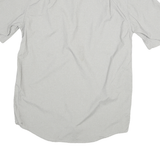 CARHARTT Mens Grey & Light Grey Cotton Blend Short Sleeve Shirt S Workwear