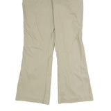 DICKIES Womens Beige Cotton Blend Regular Straight Trousers W35 L30 Workwear