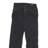 CARHARTT Mens Cotton Blend Black Regular Straight Trousers W29 L32 Workwear