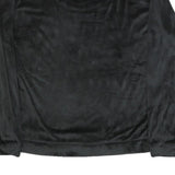 JUICY COUTURE Womens Black Crystal Logo Crew Neck M Plush Sweatshirt