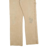DICKIES Mens Cotton Blend Beige Regular Fit Straight Leg Trousers W32 L32