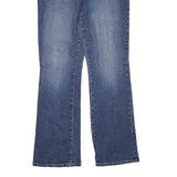 TRU LUXI JEANS Womens Blue Regular Fit Bootcut Denim W36 L33 Embellished Pockets