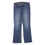 TRU LUXI JEANS Womens Blue Regular Fit Bootcut Denim W36 L33 Embellished Pockets
