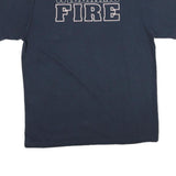 CARHARTT Mens Navy Blue Williams Fire Graphic T-Shirt M Short Sleeve Crew Neck