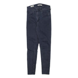 LEVI'S Womens Jeans Blue Slim Skinny Denim Medium W24 L27 Zip Closure Stylish