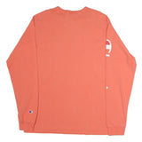 CHAMPION Mens Orange Long Sleeve Crew Neck Graphic T-Shirt 2XL