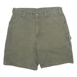 CARHARTT Mens Shorts Green Casual Cotton M W32 Pocket Detail Workwear