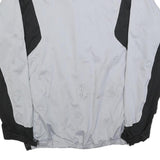 ADIDAS Mens Grey & Black Athletic Polyester Blend Zip Jacket L Sports Outerwear