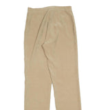 Womens Slim Fit Beige Viscose Trousers W26 L32 Zip Closure Stylish