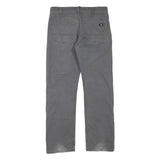 DICKIES Mens Regular Grey Cotton Blend Denim Jeans W34 L32 Classic Zip Pocket