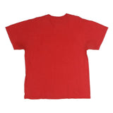MAJESTIC Mens Red Angels Graphic T-Shirt L Short Sleeve Crew Neck Cotton