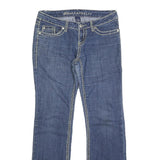 BLUE ASPHALT Womens Jeans Blue Regular Bootcut Denim Medium W32 L32 Contrast